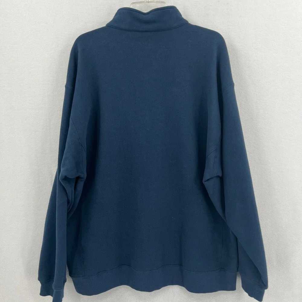 Columbia Hart Mountain 1/2‎ Half Zip Sweatshirt Mens Size 2XL Navy Blue Fleece